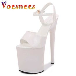Sandals Sexy Show Sandals for Girls Women Summer Shoes High Heels Sexy Platform Colour Sandals Girls Shoe for Party Club 13 15 17 CM High
