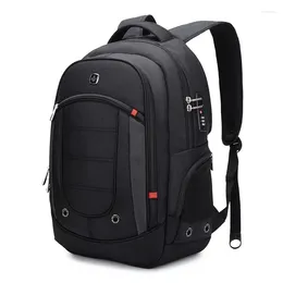 Backpack Men's 17.3 Inch Laptop Large Capacity Business Travel Nylon Waterproof Youth College Middle Schoolbag