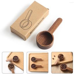 Coffee Scoops Spoon Wooden Scoop Measure Table Ground Wood Tablespoon