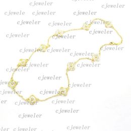 Fashion necklace Four-leaf Flower Elegant ten flower clover classic vc necklace for women Jewellery pendant high-quality 30 Colour gi2240