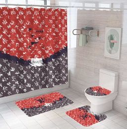 HIgh-end Shower Curtain Set Water-Repellent Cloth Bathroom Partition Curtain Shower Wet and Dry Special Goods