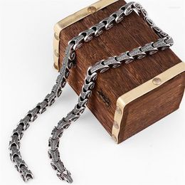 Chains Gothic Dragon Keel Chain Choker Necklace For Men Heavy 316L Stainless Steel On Neck Jewellery Birthday Gifts Boyfriend Father277d