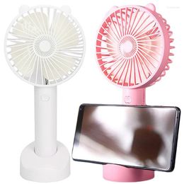 Decorative Figurines Portable USB Mini Charging Fan Handheld Silent Strong Wind Cooling Outdoor Air Cooler Home Office Adjustable Desktop