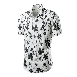 Men's T Shirts 2024 Summer Multi Coloured Jacquard Short Sleeve Shirt Casual Floral Large Tall Men Adult Romper