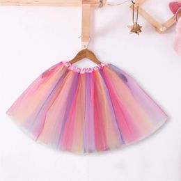Skirts Women's Candy Color Tutu Multicolor Tulle Skirt Mesh Puff Petticoat Miniskirt Ballet Dnacewear Party Short Pettiskirt