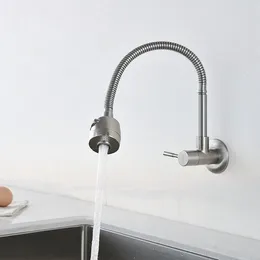 Kitchen Faucets Brushed Nickel Wall Mount Filler Laundry Stainless Steel Faucet Sprayer Home Hardware Accessories