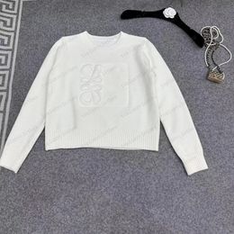 Suéter feminino de alta qualidade moda outono manga comprida top high-end slim fit pulôver casaco designer suéter feminino branco de malha fina
