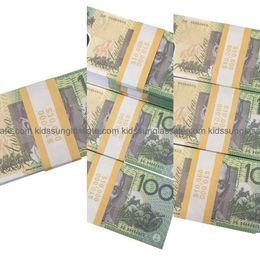 Novelty Games 50 Size Prop Game Australian Dollar 5/10/20/50/100 Aud Banknotes Paper Copy Fake Money Movie Props Drop Delivery Toys DhihnKX68