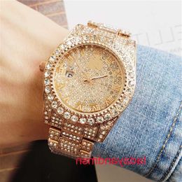 Roles's ZF Luxury Mens Automatic Mechanical movement Watches Quartz Watch Full Diamond Labour Log Calendar Sky Star With Gift Box JHWG