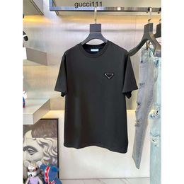 clothes man praddas TShirts pada tee prd XXL ppdda Cotton Mens black t womens shirt size designer XXXL shirt 100 men tshirt short sleeve chest triangle inlay Tees