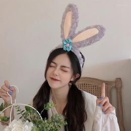 Hair Accessories Xingdailu Ears Purple Hoop Korean Version Head Buckle Lovely Little Plush Headdress Girlfriends Ornament