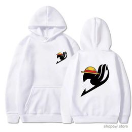 Men's Hoodies Sweatshirts Mens Anime One Piece Fairy Tail Hoodie Women Winter Manga Long Sleeve Pullover Sweatshirts Boy Girl Clothes