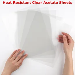 Craft Tools 5pcs/set Heat Resistant Clear Acetate Sheets Plastic For Crafts Shaker Scrapbooking Card Making 8.5 11 Inch Supplie