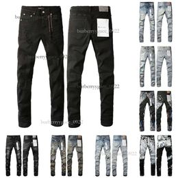 Pantaloni da uomo viola firmati Jean da donna Jeans gamba pantaloni a vita bassa design dritto retrò streetwear pantaloni sportivi casual pantaloni cargo neri all'anca