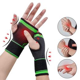 Wrist Support Wrist Support Gym Sports Wristband Wrist Palm Guard Protector Adjustable Wrist Brace Strap Compression Gloves for Carpal Tunnel YQ240131
