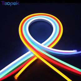 Strips 5m Flex Neon Light SMD2835 120leds m LED Lighting 6 12mm Color Surface Dress Strip Rope Waterproof266T