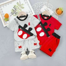 2024 New style Summer Baby Clothes Suit Children Fashion Boys Girls Cartoon T Shirt Shorts 2Pcs set Toddler Casual Clothing Kids Tracksuits