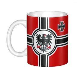 Mugs German Empire Flag Ceramic Mug Customised War Germany Greater Reich Eagle Flags Coffee Cup Creative Gift