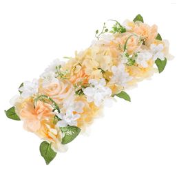 Decorative Flowers Artificial Flower Wedding Simulation Decorations Centerpiece Wall Panel Fake Rose