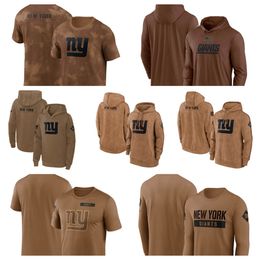 Hoodie New York''Giants''Men Women Youth''Brown 2023 Salute To Service Club Pullover Hoodie