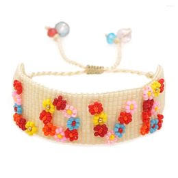 Link Bracelets Go2boho LOVE Letter Bracelet Warp For Women Jewellery Miyuki Beads Tassel Wonderful 2024 Est Supplier