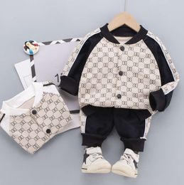 Autumn Children Clothing Boys Sets Tracksuit Baby Girls Clothes Casual Print Cotton Suit Costume For Kids New style