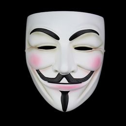 High Quality V For Vendetta Mask Resin Collect Home Decor Party Cosplay Lenses Anonymous Mask Guy Fawkes T200116295C