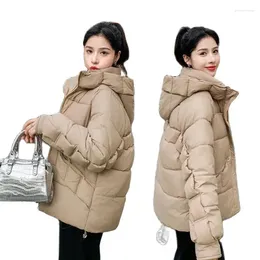 Women's Trench Coats 23 ModelsFashion Fashionmonger Down Winter 2024 Fashionable Stylish Advanced Cotton Cocoon Shaped Puffer Ja