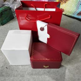 New Red Square Box Watch Box Original Men's Watch Box Inside and Outside201g