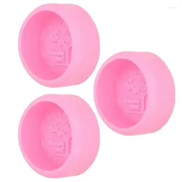 Baking Moulds 3pcs Silicone Cake Mould Small Tree Pattern DIY Mould For Fondant Decoration Chocolate