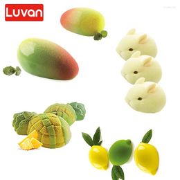 Baking Moulds Fruit Silicone Mold For Pastry Desserts Mango Mousse Lemon Cake Molds 3D Rabbit Non-Stick Form Tray Kitchen Bakeware Tool