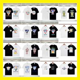 T-shirts Spring/summer New Wonderland Gate Star Castle Casa Letter Short-sleeved Couple Casablanca Men's Tees