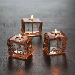 Creative ice cube scented candle Livingroom decoration aromatic candles special gifts for boys home decor souvenirs po props 240122