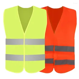 Motorcycle Apparel Highlight Reflective Night Work Security Running Cycling Safety Vest High Visibility