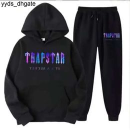 Trapstar Tracksuit Mens Tech 2023 Track Suits Europe American Basketball Football Rugby Two-piece with Womens Long Sleeve Hoodie 688ss SJLH