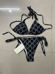 Designer Hot Sell Bikini Woman Sense Beach Swim Wear Summer Swim Suit Sexy Sling Strap Bur Design Pattern Plaid Swimsuit High Quality Womens #1060