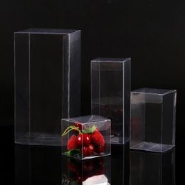 Gift Wrap 50 100pcs Clear PVC Pillow Box Shape Gifts Transparent Candy Packaging Toy Car Display Storage Decoration2452