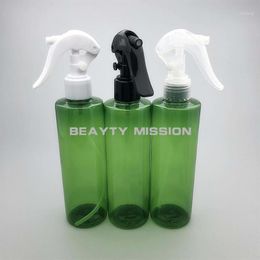 Storage Bottles & Jars BEAUTY MISSION 250ML 24 Pcs lot Green Empty Plastic Spray Fine Mist PET Bottle Hairdressing Water Sprayer H245B
