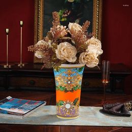 Plates Retro Flower Pot Ceramic Vase Grass Garden Tool Stores Necessaries Special Design Royal Style Handpainted High Quality