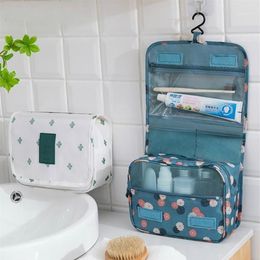 High Quality Women Makeup Bags Travel Cosmetic Bag Toiletries Organiser Waterproof Storage Neceser Hanging Bathroom Wash Bag1262L