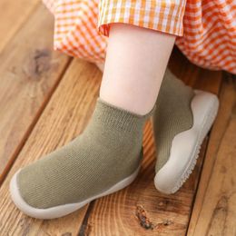 First Walkers Spring And Fall Fashion Cute Fruit Embroidered Baby Floor Socks Soft Soles Non-slip Toddler Shoes 0-2 Years Old
