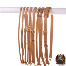 Bag strap 100% genuine leather tote handbag designer shoulder messenger belt oxidation cow accessory parts J05102407