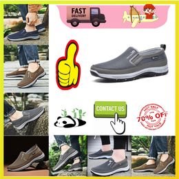 Casual Platform Designer shoes for middle-aged elderly Brisk walking Autumn embroidery Comfortable wear resistant Anti slip soft sole work Sneakers