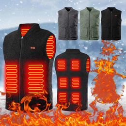 Women's Jackets Winter Heated Vest Adjustable Temperature Self-Heating Vests Washable Sleeveless Heating Jacket For Outdoor Sport