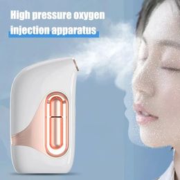 High Pressure Oxygen Injection Instrument Needle Free Water Light Beauty Instrument Atomized Water Replenishment Instrument 240119