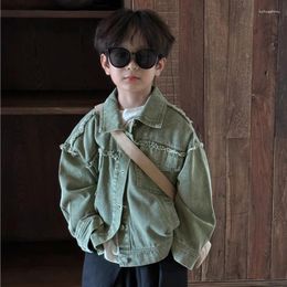 Jackets Children's Outer Cowboy Jacket Denim Boys Clothes Kids Coat Vetement Enfant Fille