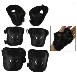 Knee Pads 6Pcs/ Set Adult Knee/Elbow Protective Gears For Skateboard Bicycle Ice Inline Roller Skate Protector Kids Scooter