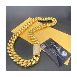 New Trendy Hip Hop Jewellery Custom Moissanite Diamond Fashion Cross Design Cuban Link Chain Bracelet for Men Women