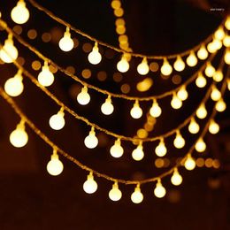 Strings 3M 6M 10M 22M Fairy Lights Garland LED Ball String Waterproof For Christmas Tree Indoor Wedding Home Decoration 220V Lamp