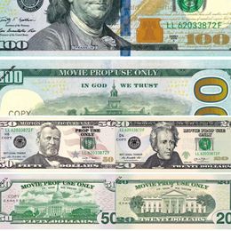 Best 50% Size Copy Money Prop Dollar 1 2 5 10 20 50 100 Euro 200 500 Party Supplies Fake Movie Money Billets Play Collection Gifts Home AAAKXNM